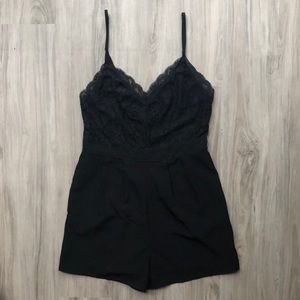 Forever21 Black Lace Romper